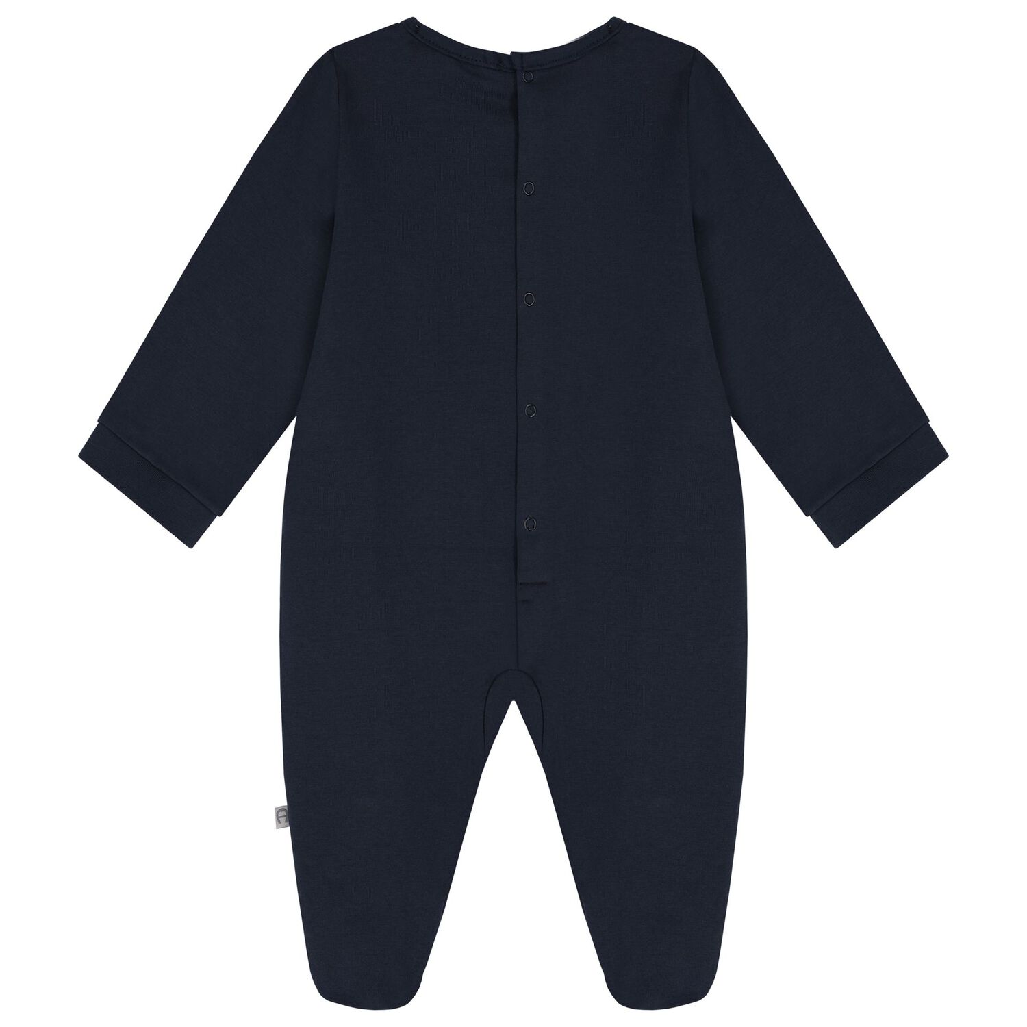 Baby Boys Navy Blue Logo Babygrow, 3, hi-res image number null