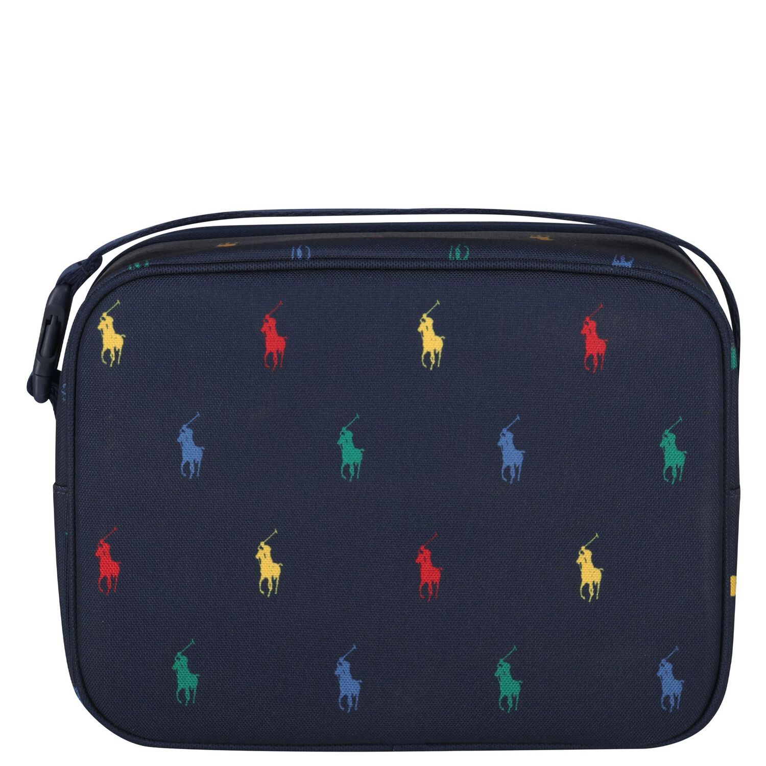 Boys Navy Blue Pony Logo Lunch Bag ( 23cm ), 2, hi-res