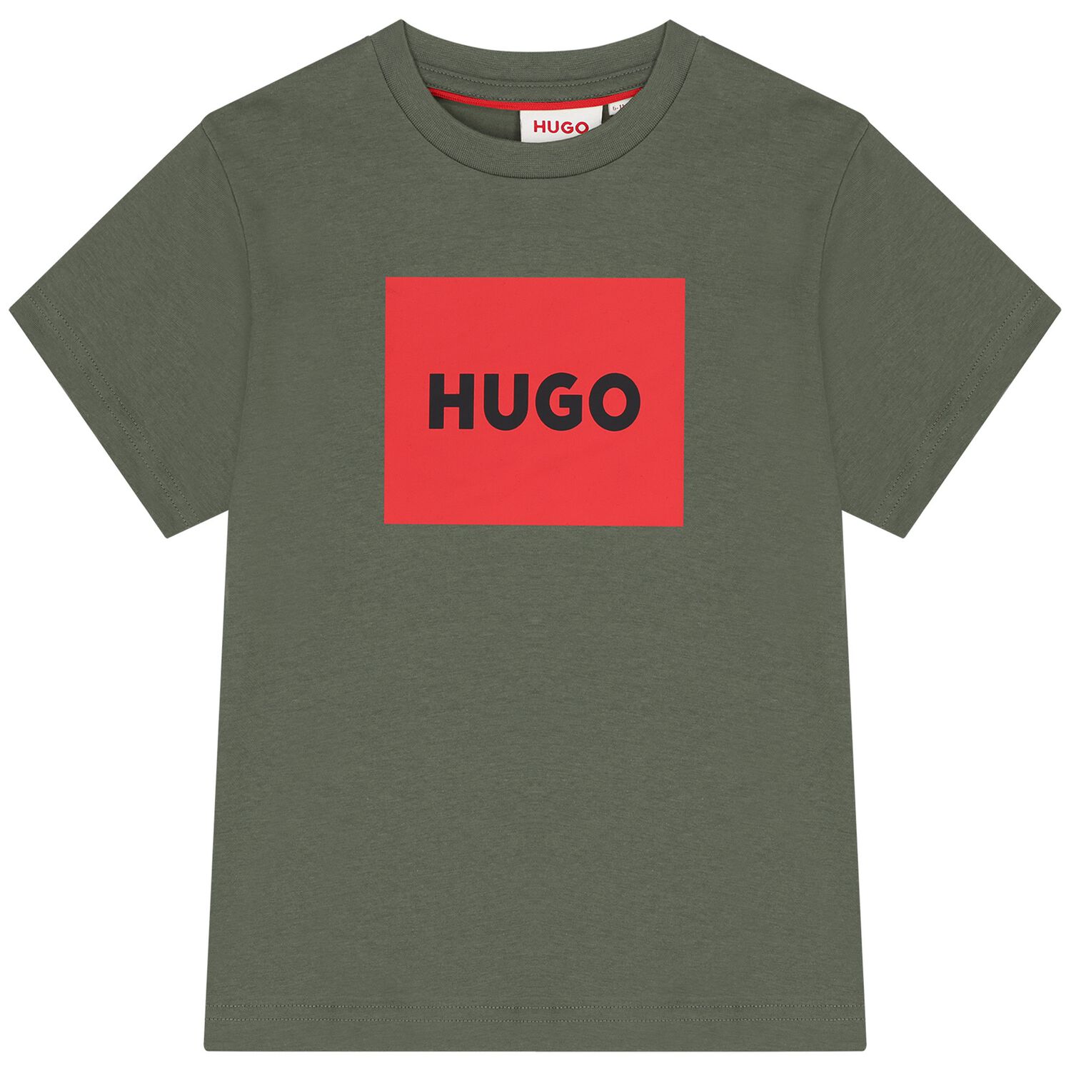 Boys Green Logo T-Shirt , 4, hi-res