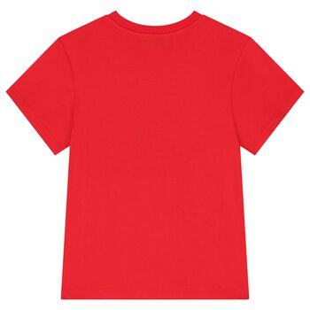 Red Teddy Bear Logo T-Shirt