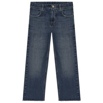 Boys Blue Logo Denim Jeans