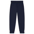 Boys Green & Navy Blue Tracksuit Set ( 3 Piece ), 1, hi-res