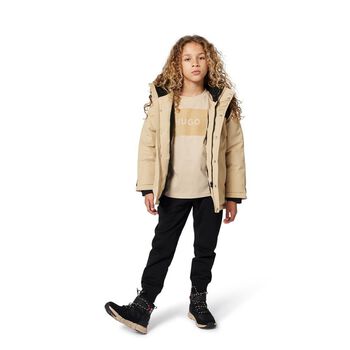 Boys Beige Logo T-Shirt
