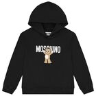 Black Teddy Bear Logo Hooded Top, 3, hi-res