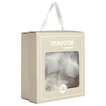 Baby Girls White Headband & Socks Set