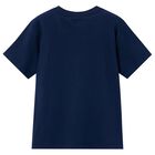 Boys Navy Blue Football T-Shirt, 2, hi-res