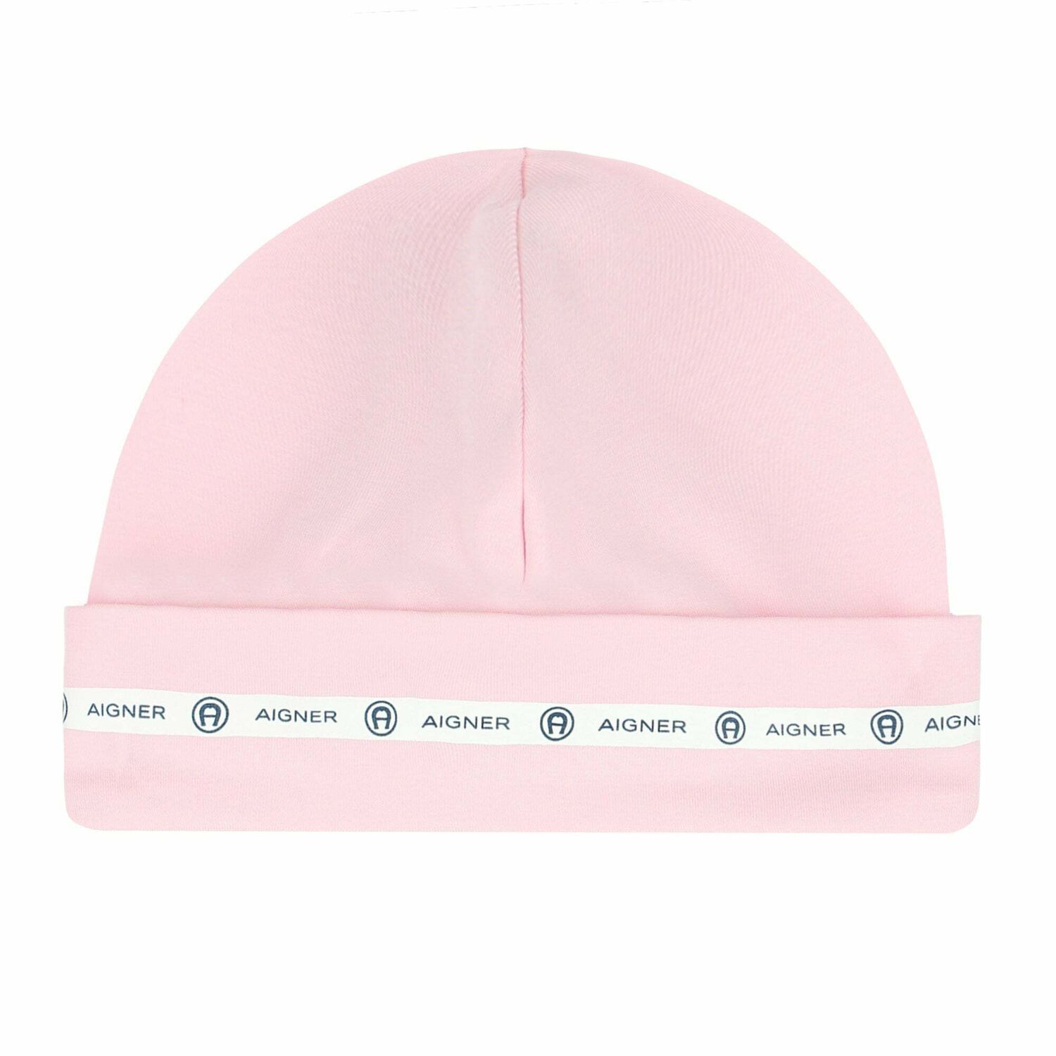 Baby Girls Pink Logo Hat, 1, hi-res