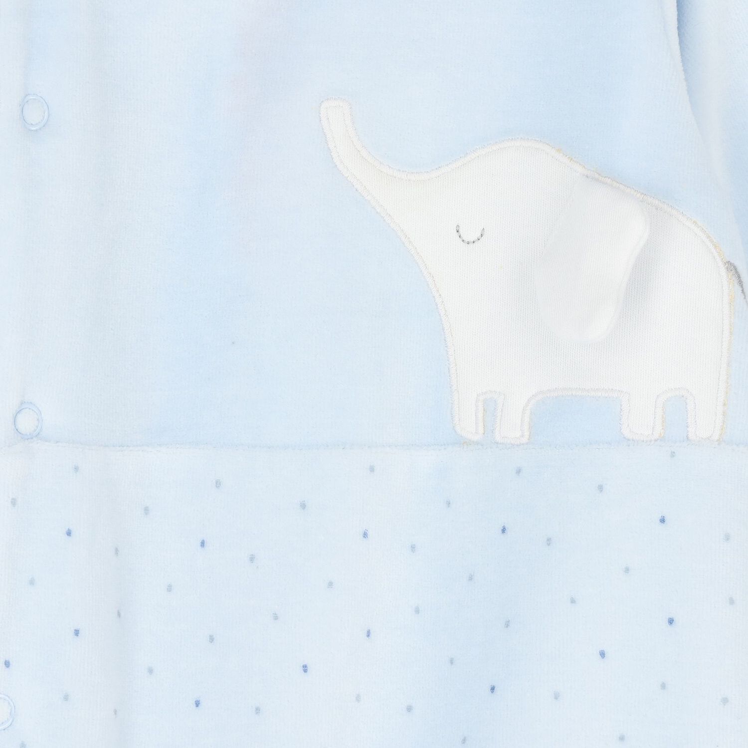Baby Boys Blue Elephant Babygrow, 1, hi-res image number null