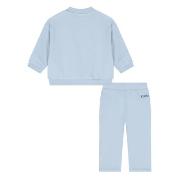 Younger Boys Blue Logo Tracksuit