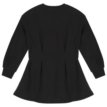 Girls Black Logo Dress