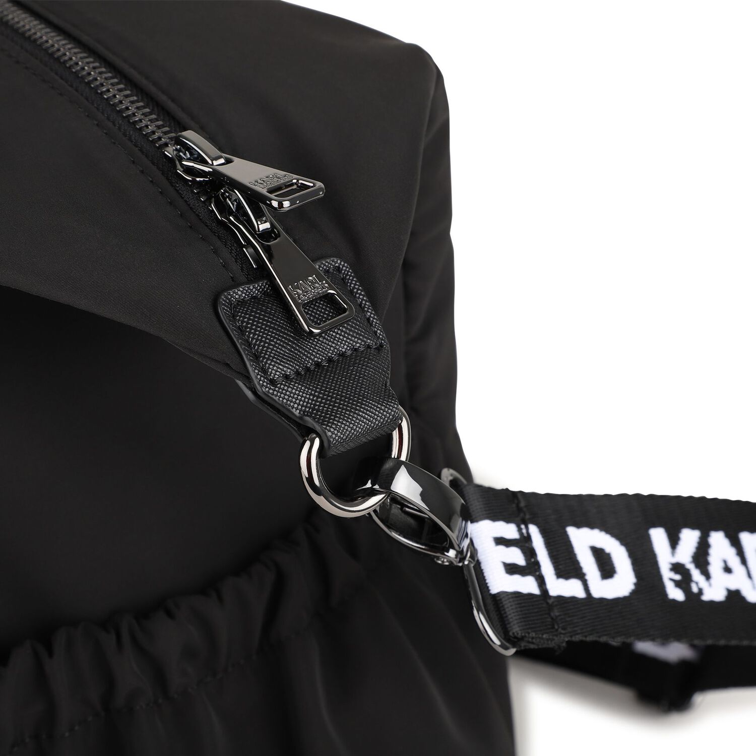 Black Ikonik Karl Logo Changing Bag ( 39cm ), 1, hi-res