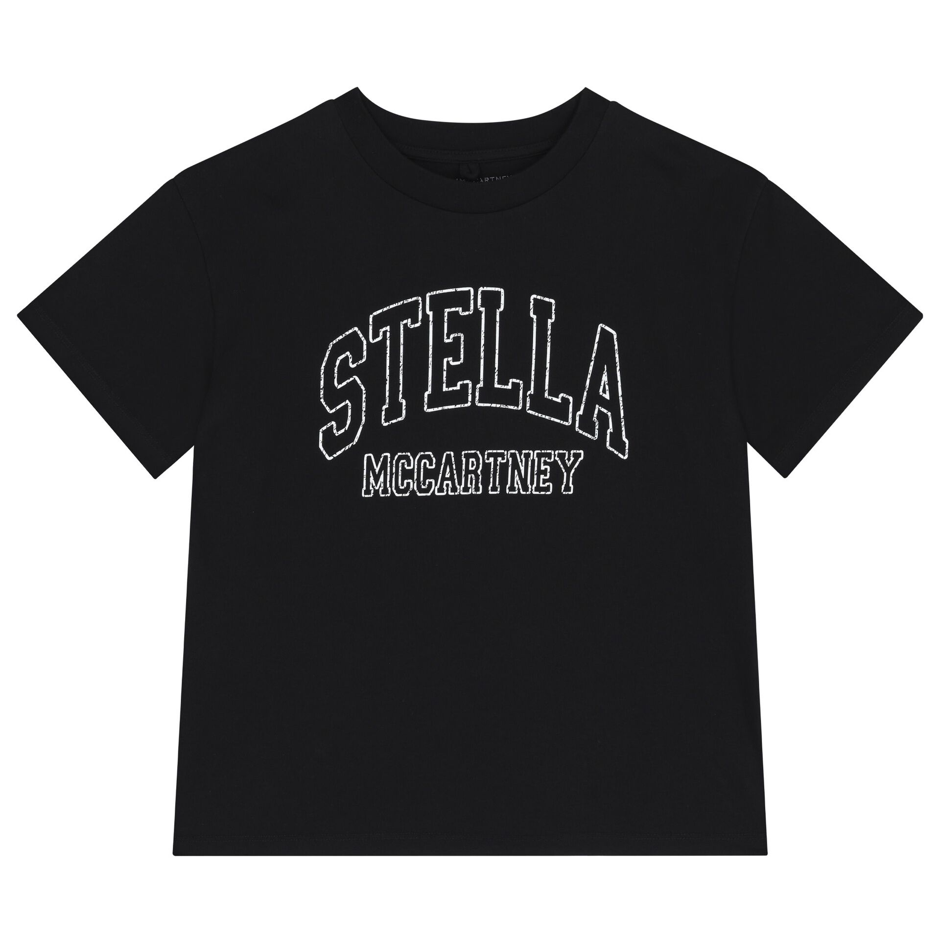 Stella McCartney Girl Black Logo T-Shirt | Junior Couture USA