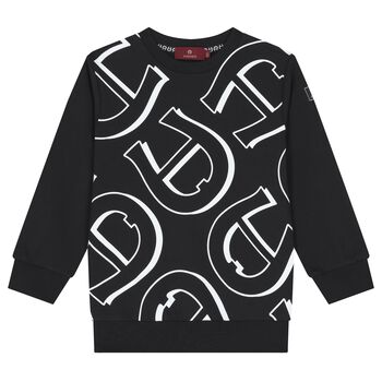 Boys Black Logo Sweatshirt