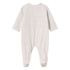 Baby Girls Beige Bear & Hearts Babygrow, 2, hi-res