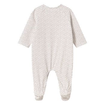 Baby Girls Beige Bear & Hearts Babygrow, 2 Baby Girls Beige Bear & Hearts Babygrow