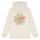 Boys Beige Logo Hooded Top, 2, hi-res