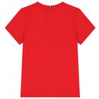 Boys Red Logo T-Shirt, 4, hi-res