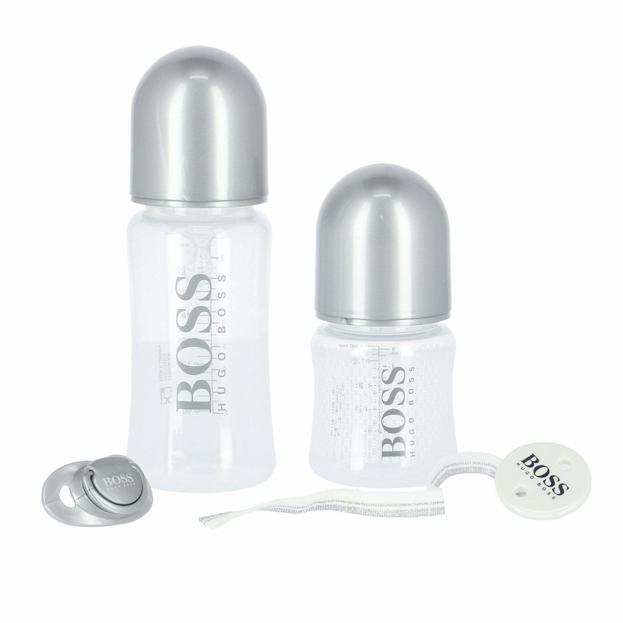 Baby Grey Bottles Dummy Sets