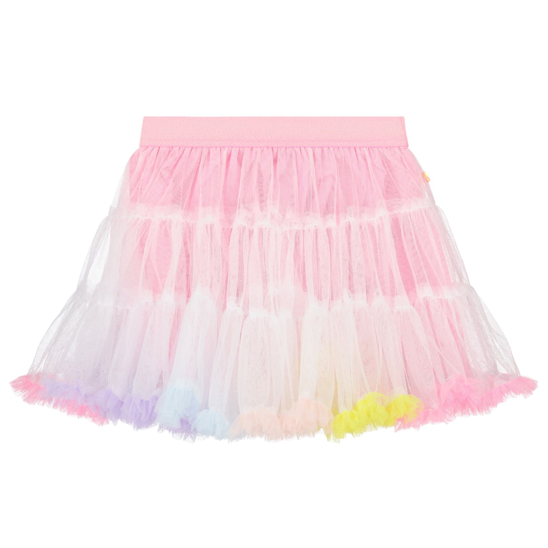 BILLIEBLUSH Girls White & Pink Tulle Skirt | Junior Couture