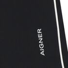 Girls Black Logo Trousers, 1, hi-res