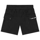 Boys Blue & Black Ikonik Shorts Set, 1, hi-res