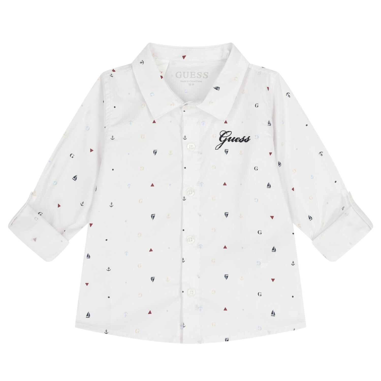 Baby Boys Beige & White Shorts Set, 1, hi-res