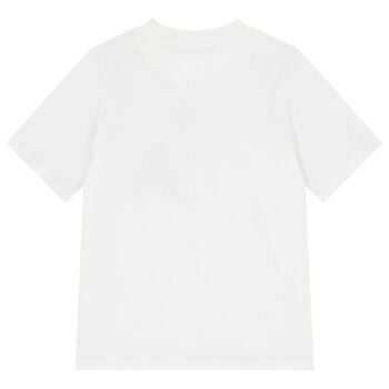 White & Green Logo T-Shirt