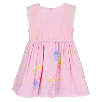 Girls Pink Cotton Dress