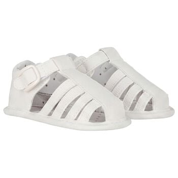 Baby Boys White Sandals