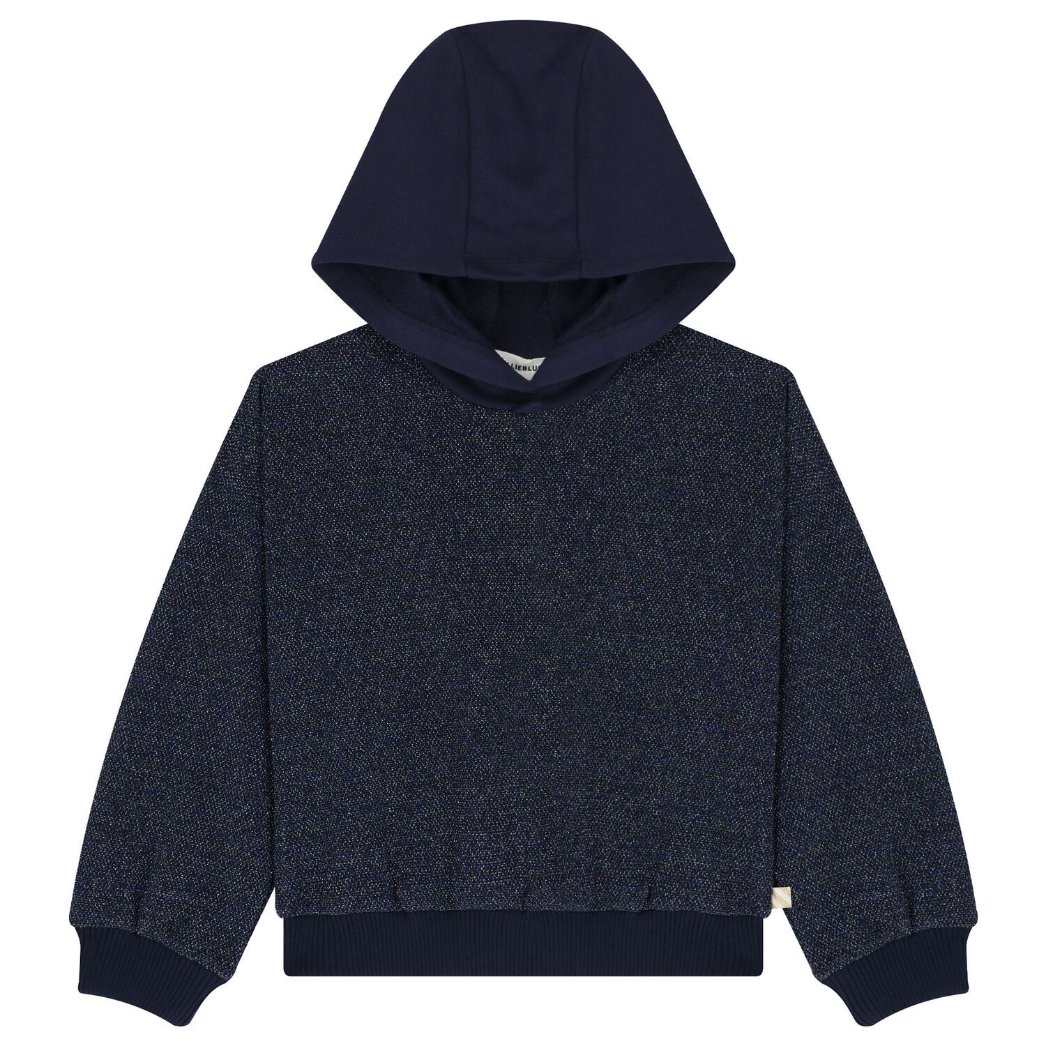 Girls Navy Blue Hooded Top, 1, hi-res image number null