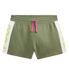 شورت بالشعار باللون الأخضر للبنات, 1, hi-res