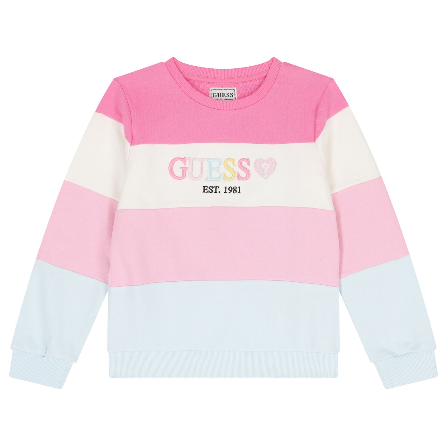 Girls Pink Logo Sweatshirt, 1, hi-res image number null