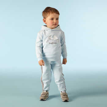 Boys Blue Logo Tracksuit