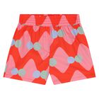 Younger Girls Red & Pink Diamond & Dot Shorts, 1, hi-res