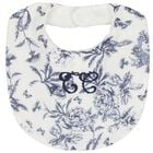 Ivory & Navy Blue Toile De Jouy Babygrow Gift Set, 1, hi-res