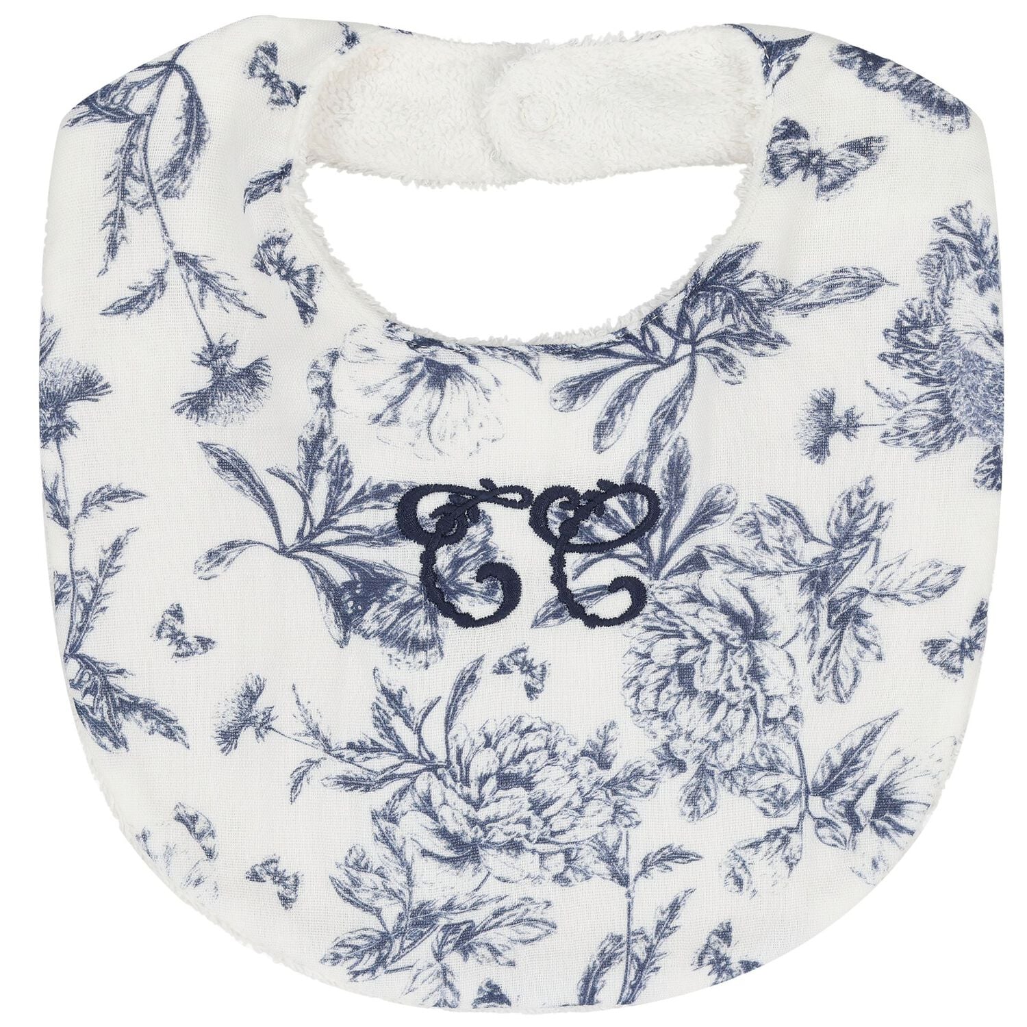 Ivory & Navy Blue Toile De Jouy Babygrow Gift Set, 1, hi-res