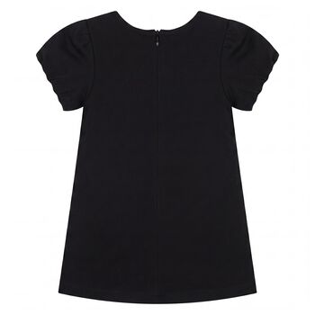 Younger Girls Black Bag Dress