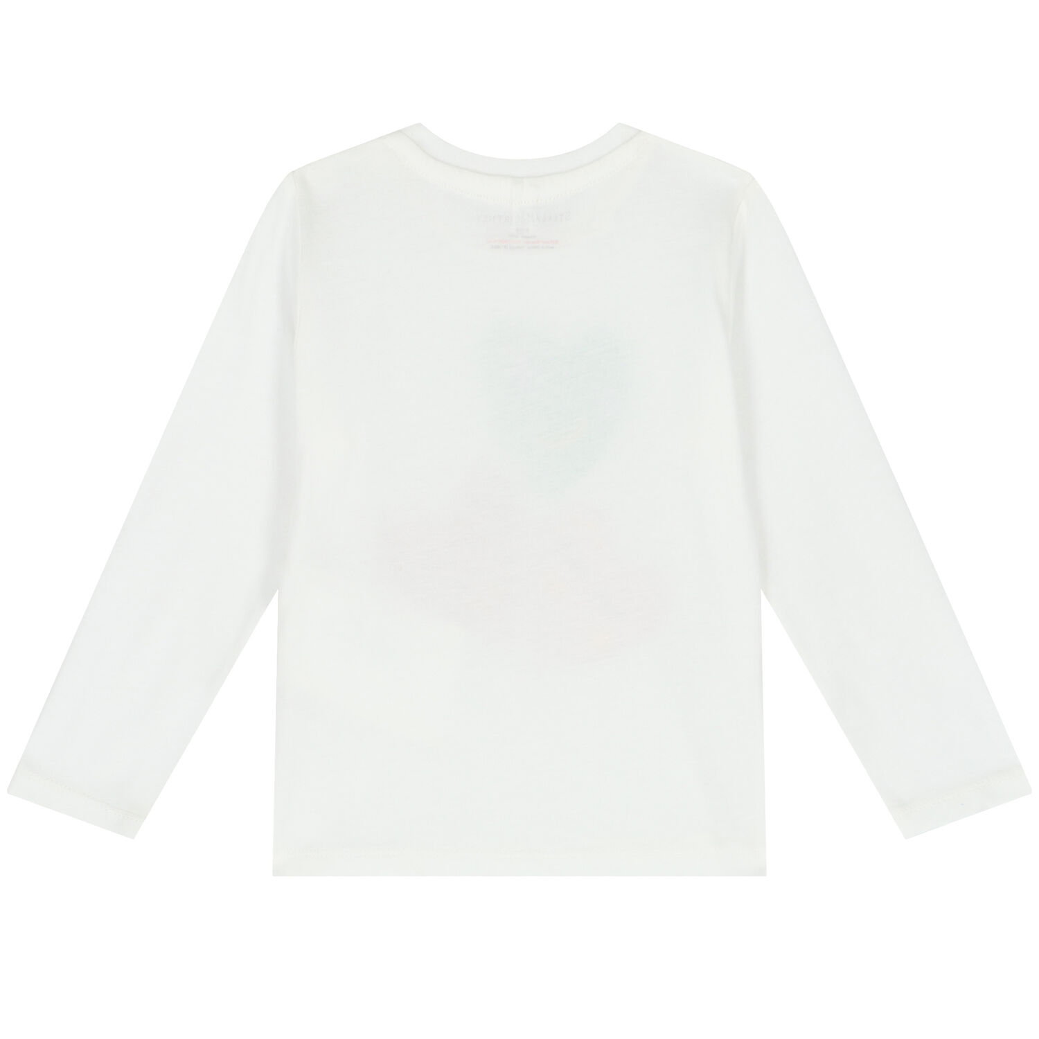 Younger Girls White Hearts Long Sleeve Top, 1, hi-res image number null