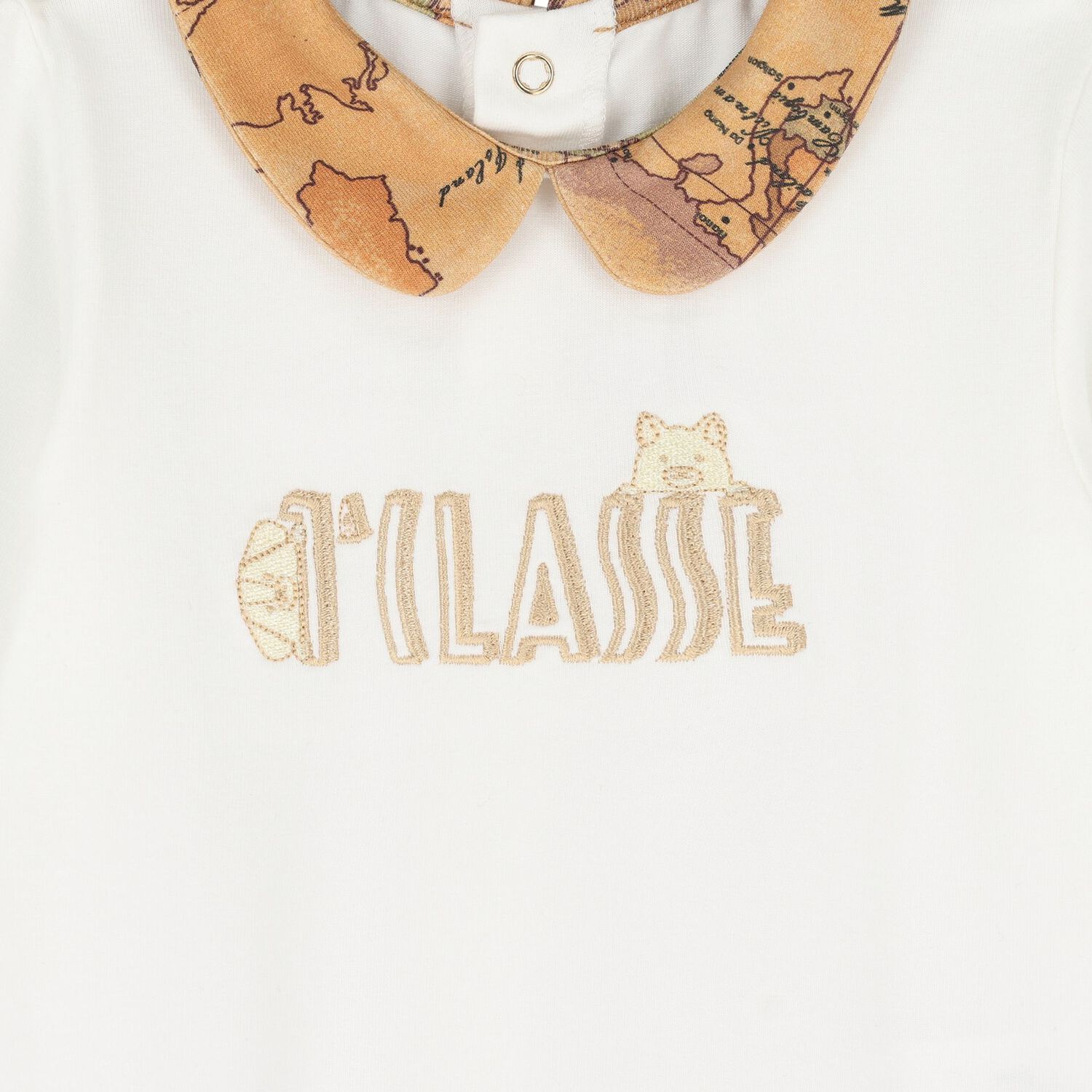 Ivory & Beige Geo Map Babygrow Gift Set, 1, hi-res