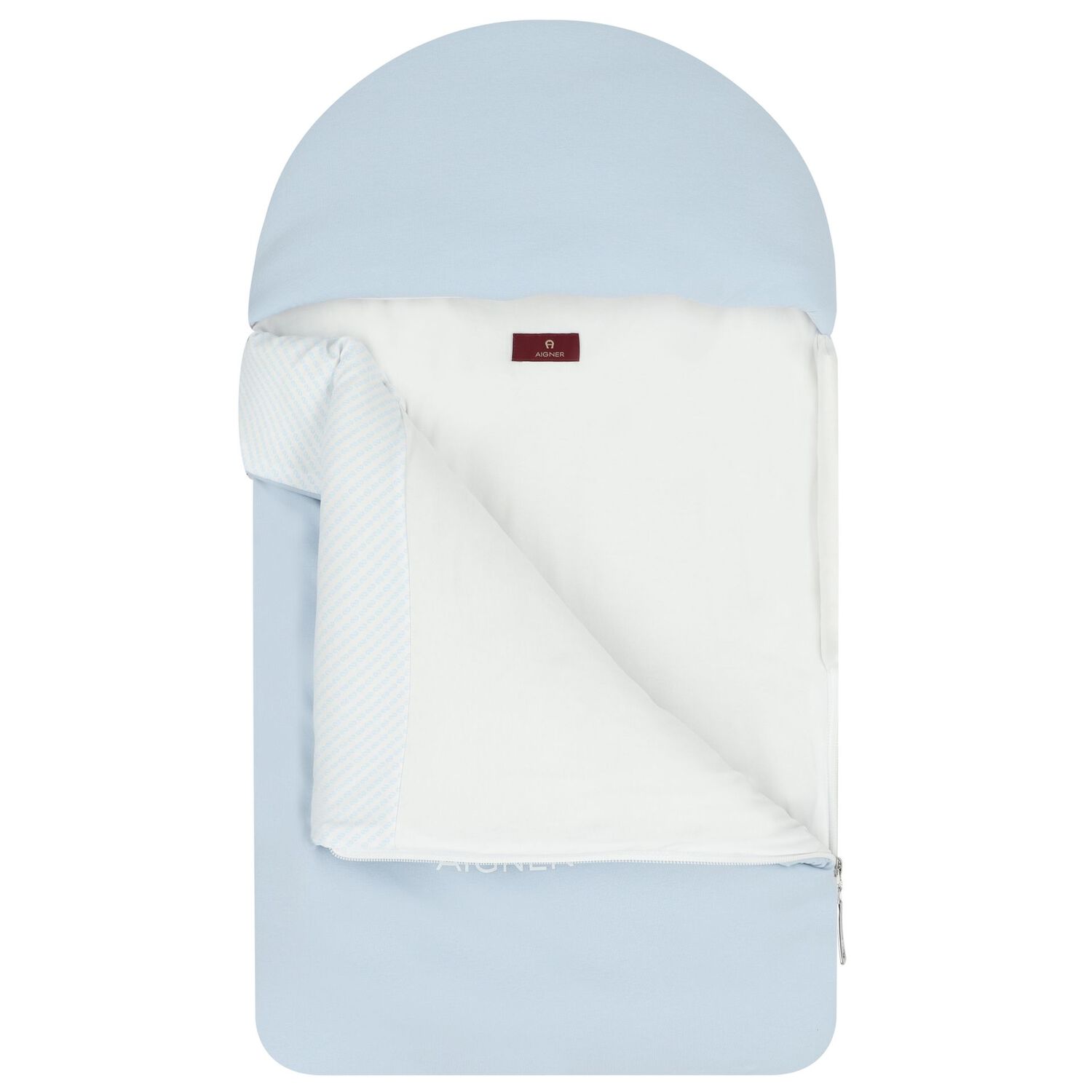 Baby Boys Blue & White Logo Nest, 2, hi-res