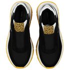 Black Logo Trainers, 1, hi-res