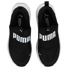 حذاء رياضي أسود ناعم سلكي من سليب تيك 2, 1, hi-res