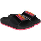 سلايدر بالشعار باللون الأسود للبنات, 1, hi-res