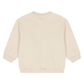 Younger Boys Beige Dogs Sweatshirt