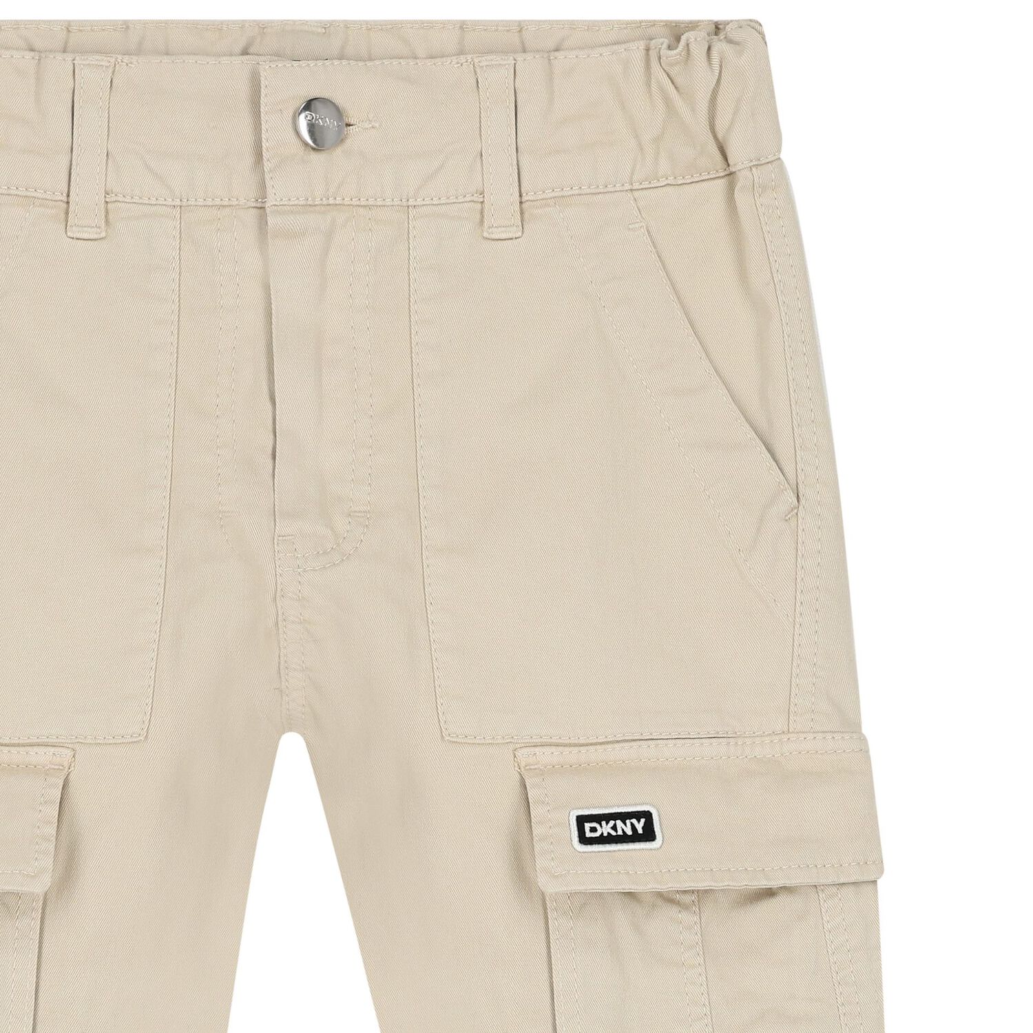 Boys Beige Logo Cargo Trousers, 2, hi-res image number null