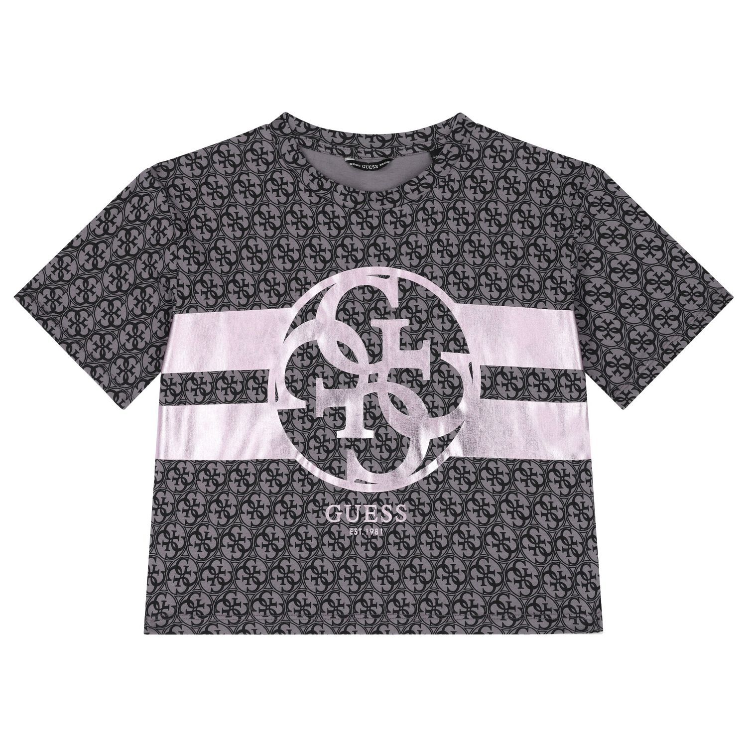 Girls Grey Logo T-Shirt, 1, hi-res image number null