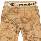 Girls Beige Geo Map Leggings, 1, hi-res