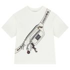 Boys White Bag T-Shirt, 2, hi-res