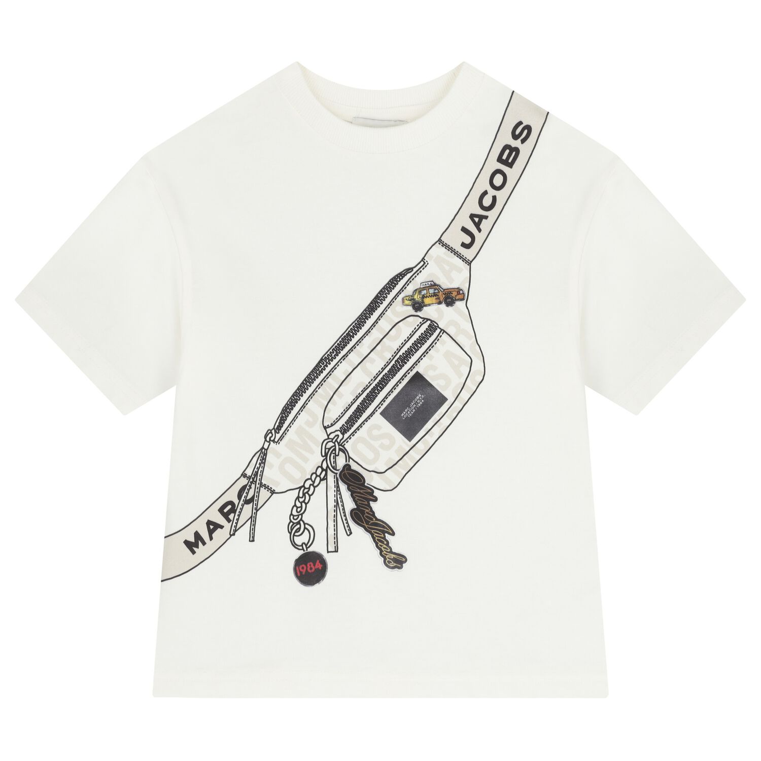 Boys White Bag T-Shirt, 2, hi-res