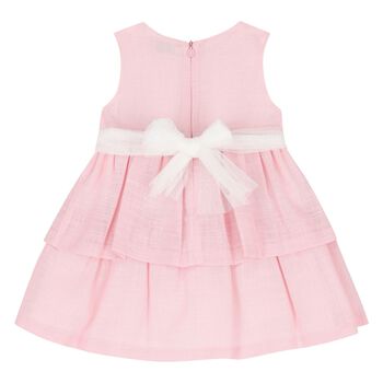 Younger Girls Pink Floral Dress